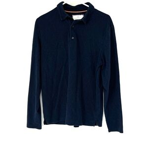 Modern ambition men’s long sleeve polo shirt medium
